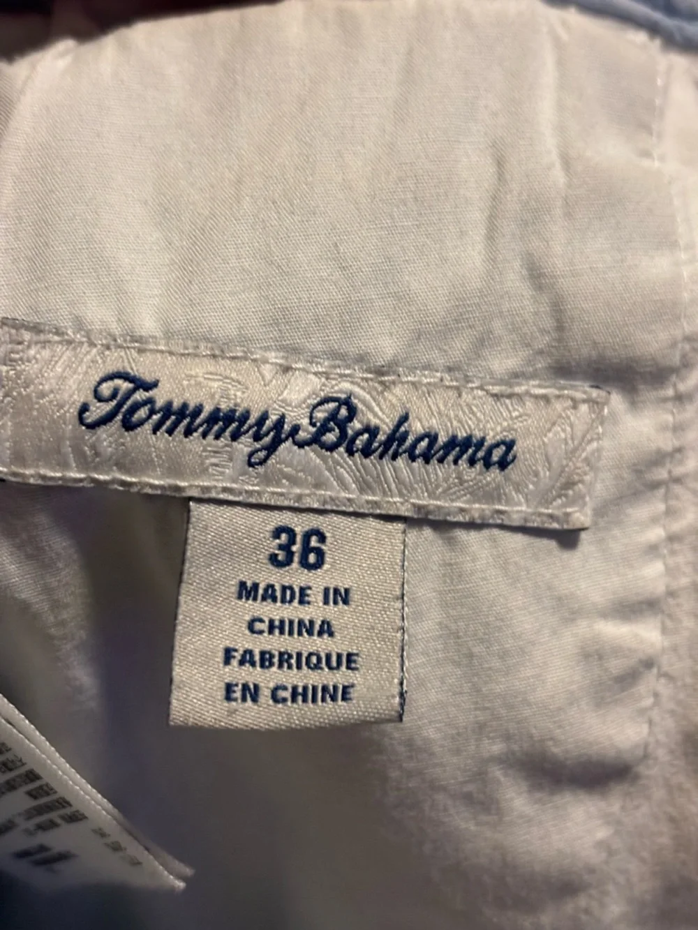 2 Pairs of Tommy Bahama Aqua and Light Blue Flat-Front Cotton Shorts